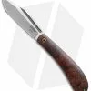 Doc Shiffer Knives Doc Shiffer Custom Backpocket Slipjoint Knife Brazilian Burl (3.125" Satin)