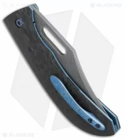 Doyle Knives Custom Corsair Liner Lock Knife Carbon Fiber (3.875" Damascus) -Avokelavavat Sales Store Doyle Knives Custom Corsair cf damascus BHQ 71617 er side