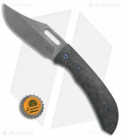 Doyle Knives Custom Corsair Liner Lock Knife Carbon Fiber (3.875" Damascus) -Avokelavavat Sales Store Doyle Knives Custom Corsair cf damascus BHQ 71617 er size