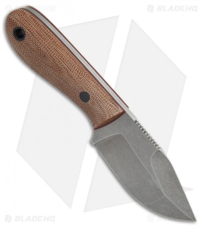Doyle Knives Land Pirate Fixed Blade Knife Natural Micarta (2.75" Acid SW) 4 Doyle Knives Land Pirate Fixed Blade Knife Natural Micarta (2.75" Acid SW) - Image 2
