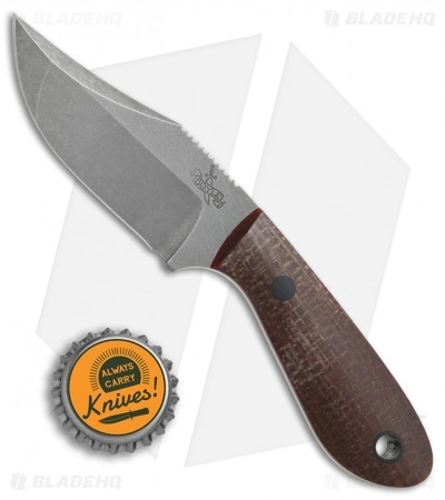 Doyle Knives Mini Bowie Fixed Blade Knife Burlap Micarta (3" Acid SW) 7 Doyle Knives Mini Bowie Fixed Blade Knife Burlap Micarta (3" Acid SW) - Image 5
