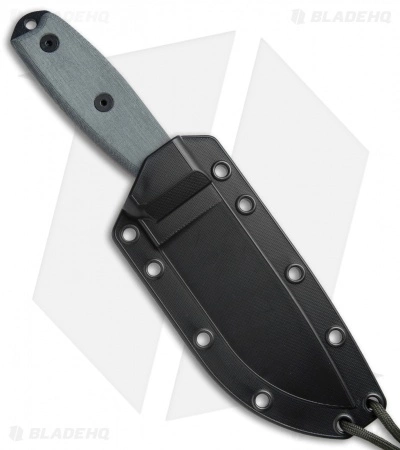 ESEE Knives ESEE-4S Fixed Blade Knife W/Clip Plate (4.5" Black Serr) 5 ESEE Knives ESEE-4S Fixed Blade Knife W/Clip Plate (4.5" Black Serr) - Image 3