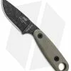 ESEE Knives ESEE Izula-II Black Oxide Survival Fixed Blade Neck Knife Tan (2.9" Black)