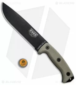 ESEE Knives ESEE Junglas II Survival Fixed Blade Knife + Sheath (8.5" Black) -Avokelavavat Sales Store ESEE Junglas II Survival Black BHQ 75332 jr bottlecap 2