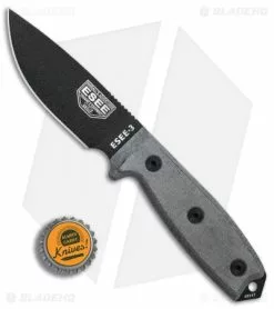 ESEE Knives ESEE-3P-B Knife Black Sheath (3.88" Black) -Avokelavavat Sales Store ESEE Knives ESEE 3P B black sheath black BHQ 17615 er bottlecap