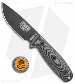 ESEE Knives ESEE-3PMB-002 Fixed Blade Knife Gray/Black G-10 (3.88" Black) -Avokelavavat Sales Store ESEE Knives ESEE 3PMB 002 Gray Black G 10 Black BHQ 105742 jr bottlecap