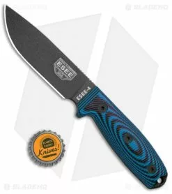 ESEE Knives ESEE 4 Fixed Blade Knife Blue/Black 3D G-10 (4.5" Black) 9 ESEE Knives ESEE 4 Fixed Blade Knife Blue/Black 3D G-10 (4.5" Black) -Avokelavavat Sales Store ESEE Knives ESEE 4PB 008 Blue Black 3D G 10 Black BHQ 105769 jr bottlecap