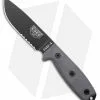 ESEE Knives ESEE-4S Fixed Blade Knife (4.5" Black Serr)