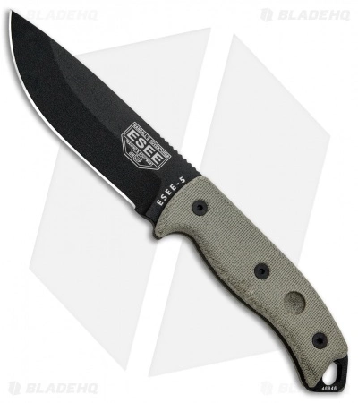 ESEE Knives ESEE-5P Knife (5.25" Black) 3 ESEE Knives ESEE-5P Knife (5.25" Black)