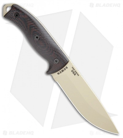 ESEE Knives ESEE-5PDT-004 Fixed Blade Knife Red/Black 3D G-10 (5.25" Desert Tan) 4 ESEE Knives ESEE-5PDT-004 Fixed Blade Knife Red/Black 3D G-10 (5.25" Desert Tan) - Image 2