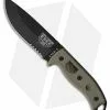 ESEE Knives ESEE-5S-KO-BK Fixed Blade Knife (5.25" Black Serr) *No Sheathing* -Avokelavavat Sales Store ESEE Knives ESEE 5S KO BK black serr BHQ 46300 er jr