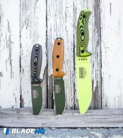ESEE Knives ESEE-4POD-011 Fixed Blade Knife 3D Natural Micarta (4.5" OD Green) -Avokelavavat Sales Store ESEE Knives ESEE 6PVG 007 Fixed Blade Knife Green Black 3D G 10 Green BHQ 105822 kp white web