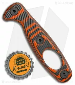 ESEE Knives ESEE Xancudo Handle Scales W/ Hole (Orange/Black) -Avokelavavat Sales Store ESEE Xancudo Handle Scales Hole Black Orange BHQ 105824 jr bottlecap