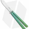 Eldon Talley Custom Talisong Flipper Balisong Knife Green (4.25" Scimitar) -Avokelavavat Sales Store Eldon Talley Custom Talisong Balisong Green Scimitar BHQ 100854 jr