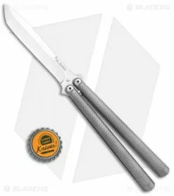 Eldon Talley Custom Talisong Flipper Balisong Knife (4.25" Tanto Satin) -Avokelavavat Sales Store Eldon Talley Custom Talisong Balisong Tanto Satin BHQ 112689 jr bottlecap