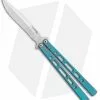 Eldon Talley Custom Talisong Pro Butterfly Knife Teal Titanium (4.5" Satin) -Avokelavavat Sales Store Eldon Talley Custom Talisong Pro Butterfly Blasted Teal Ti Satin BHQ 141081 jr