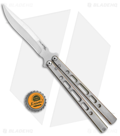 Eldon Talley Custom Talisong Pro Butterfly Knife Bronze/Gray Ti (4.5" Satin) 7 Eldon Talley Custom Talisong Pro Butterfly Knife Bronze/Gray Ti (4.5" Satin) - Image 5