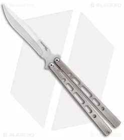 Eldon Talley Custom Talisong Pro Butterfly Knife Pink/Gray Ti (4.5" Satin)
