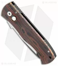 Emerson Pro-Tech CQC-7 Automatic Knife Brown Grain Micarta (3.25" Black) -Avokelavavat Sales Store Emerson Protech CQC 7 Auto Brown Grain Micarta Black BHQ 107324 jr spine