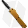 Knife Tech Firecracker Mini D/A OTF Automatic Knife Aluminum Gold (2" Black) -Avokelavavat Sales Store Firecracker Mini Gold DA OTF Automatic Knife with Clip Black Plain BHQ 181441 td