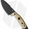 Fobos Knives Alaris 3V Fixed Blade Knife Aged Ivory Paper W/Red Mic (5" Black) -Avokelavavat Sales Store Fobos Knives Alaris 3V Ivory Paper Micarta Red Black BHQ 175620 jr
