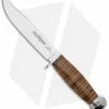 Fox Knives European Hunter 610/13 Fixed Blade Brown Leather (5.3" Satin) 02FX045 -Avokelavavat Sales Store Fox European Hunter Satin BHQ 69859 jr
