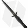 Fox Knives Bellum Daga Fixed Blade Knife Black G-10 (6.75 Black)