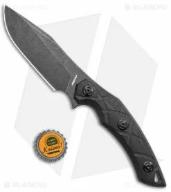 Fox Knives Defcon 5 Lycosa Fixed Blade Knife Black G-10 (4.25" Black SW) -Avokelavavat Sales Store Fox Knives Defcon 5 Lycosa Fixed Blade Black G 10 Smokewash BHQ 115449 jr bottlecap