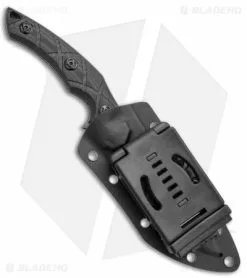 Fox Knives Defcon 5 Lycosa Sheepsfoot Fixed Blade Black G-10 (4.25" Black SW) -Avokelavavat Sales Store Fox Knives Defcon 5 Lycosa Sheepsfoot Fixed Blade Black G 10 Smokewash BHQ 115453 jr sheath