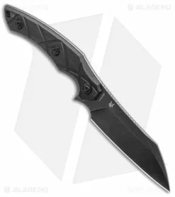 Fox Knives Defcon 5 Lycosa Sheepsfoot Fixed Blade Black G-10 (4.25" Black SW) -Avokelavavat Sales Store Fox Knives Defcon 5 Lycosa Sheepsfoot Fixed Blade Black G 10 Smokewash BHQ 115453 jr spine