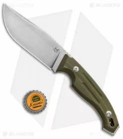 Fox Knives Octopus Vulgaris Fixed Blade Knife OD Green G-10 (4.3" SW) FX-510 OD -Avokelavavat Sales Store Fox Knives Octopus Vulgaris OD Green G 10 SW 02FX691 BHQ 88387 jr bottlecap