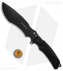 Fox Knives Parus Fixed Blade Knife & Survival Kit Black Forprene (6.8" Black) -Avokelavavat Sales Store Fox Knives Parus Black Forprene BHQ 85200 jr bottlecap