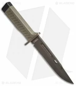 Fox Knives Spartan Fox Combat Fixed Blade Coyote Forprene (7.25" Black) SF-C01 -Avokelavavat Sales Store Fox Knives Spartan Fox Combat Coyote Forprene Black SF C01 BHQ 47697 jr spine