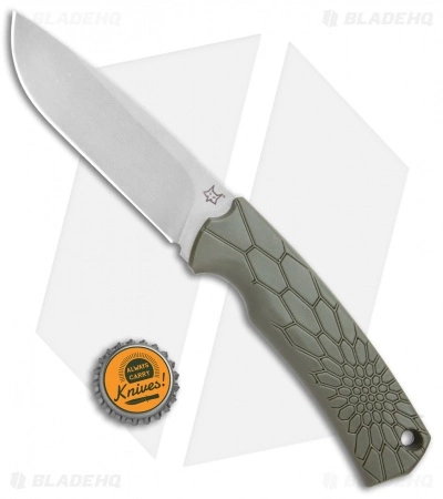 Fox Knives Vox Core Fixed Blade Knife OD Green (4.4" Stonewash) 6 Fox Knives Vox Core Fixed Blade Knife OD Green (4.4" Stonewash) - Image 4