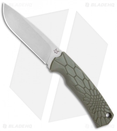 Fox Knives Vox Core Fixed Blade Knife OD Green (4.4" Stonewash) 3 Fox Knives Vox Core Fixed Blade Knife OD Green (4.4" Stonewash)