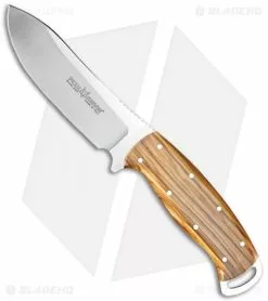 Fox Knives Pachi Persian Hunter Fixed Blade Knife Olive Wood (4.5" Satin)