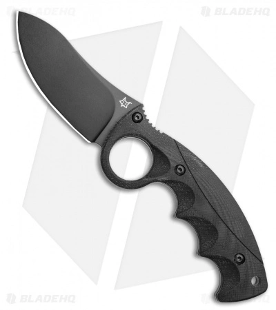 Fox Knives Russ Kommer Alaska Hunter Fixed Blade Knife Black G-10 (3.6" Black) 3 Fox Knives Russ Kommer Alaska Hunter Fixed Blade Knife Black G-10 (3.6" Black)