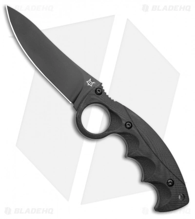 Fox Knives Russ Kommer Alaska Hunter Fixed Blade Knife Black G-10 (4.25" Black) 3 Fox Knives Russ Kommer Alaska Hunter Fixed Blade Knife Black G-10 (4.25" Black)