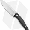 Fox Knives TUR Fixed Blade Knife Black G-10 (4.5" Satin) 02FX097