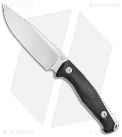 Fox Knives TUR Fixed Blade Knife Black G-10 (4.5" Satin) 02FX097 3 Fox Knives TUR Fixed Blade Knife Black G-10 (4.5" Satin) 02FX097