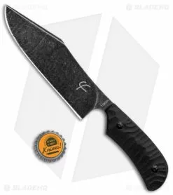 Fred Perrin Le Bowie Fixed Blade Knife Black G-10 (6.2" Black Stonewash) -Avokelavavat Sales Store Fred Perrin Le Bowie Black G 10 Black SW BHQ 86740 jr bottlecap