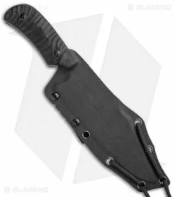 Fred Perrin Le Bowie Fixed Blade Knife Black G-10 (6.2" Black Stonewash) -Avokelavavat Sales Store Fred Perrin Le Bowie Black G 10 Black SW BHQ 86740 jr sheath