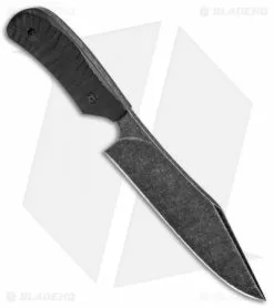 Fred Perrin Le Bowie Fixed Blade Knife Black G-10 (6.2" Black Stonewash) -Avokelavavat Sales Store Fred Perrin Le Bowie Black G 10 Black SW BHQ 86740 jr spine