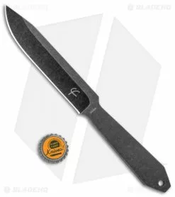 Fred Perrin Le Lancer Fixed Blade Knife (5.75" Black Stonewash) -Avokelavavat Sales Store Fred Perrin Le Lancer Black SW FRD1906 BHQ 112013 jr bottlecap