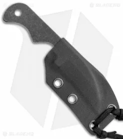 Fred Perrin Le Peeler Fixed Blade Neck Knife (2.5" Black Stonewash) -Avokelavavat Sales Store Fred Perrin Le Peeler Black SW FRD1901 BHQ 112008 jr sheath