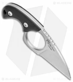 Fred Perrin Shorty Neck Knife Black G-10 (2.25" Stonewash) -Avokelavavat Sales Store Fred Perrin Shorty Neck Knife FRD2001S BHQ 117182 LS Spine