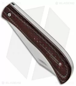 Chuck Gedraitis Gedraitis Knives Slip Joint Bowie Knife Carbon Fiber/Red G-10 (3" Satin) -Avokelavavat Sales Store Gedaitis Knives SJ Black Red Cf G 10 Bowie BHQ 85751 jr spine