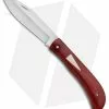 Chuck Gedraitis Gedraitis Knives Slip Joint Knife Red Micarta W/ Westinghouse Inlay (3" Satin) -Avokelavavat Sales Store Gedraitis Knives SJ Micarta Red Westinghouse Mic Shield SP BHQ 85753 jr