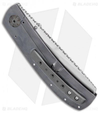 George Muller Knives George Muller LL-H Frame Lock Knife Blue Ano Titanium (3.1" Satin) 5 George Muller Knives George Muller LL-H Frame Lock Knife Blue Ano Titanium (3.1" Satin) - Image 3