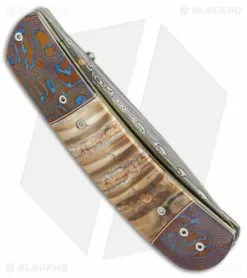 George Muller Knives George Muller LL-H Linerlock Knife Mokuti/Mammoth (2.875" Hakkapella Damasteel) -Avokelavavat Sales Store George Muller LL H mokuti mammoth hakkapella damasteel BHQ 71798 er side